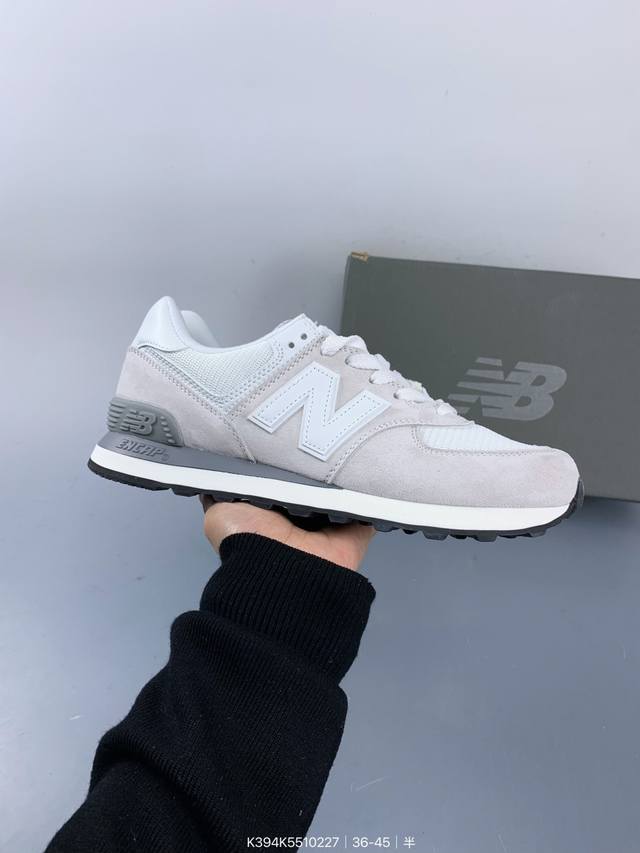 New Balance U574 新百伦低帮复古休闲运动慢跑鞋 采用猪巴革组合网织物鞋面材质全新4层组合独立私模大底 Size：如图 编码：K394K55102