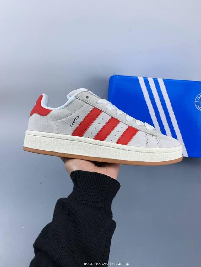 真标带半码阿迪达斯 Adidas Originals Campus 00S明星款 学院系列面包风复古休闲运动板鞋 Size：如图 编码：K294K0510227