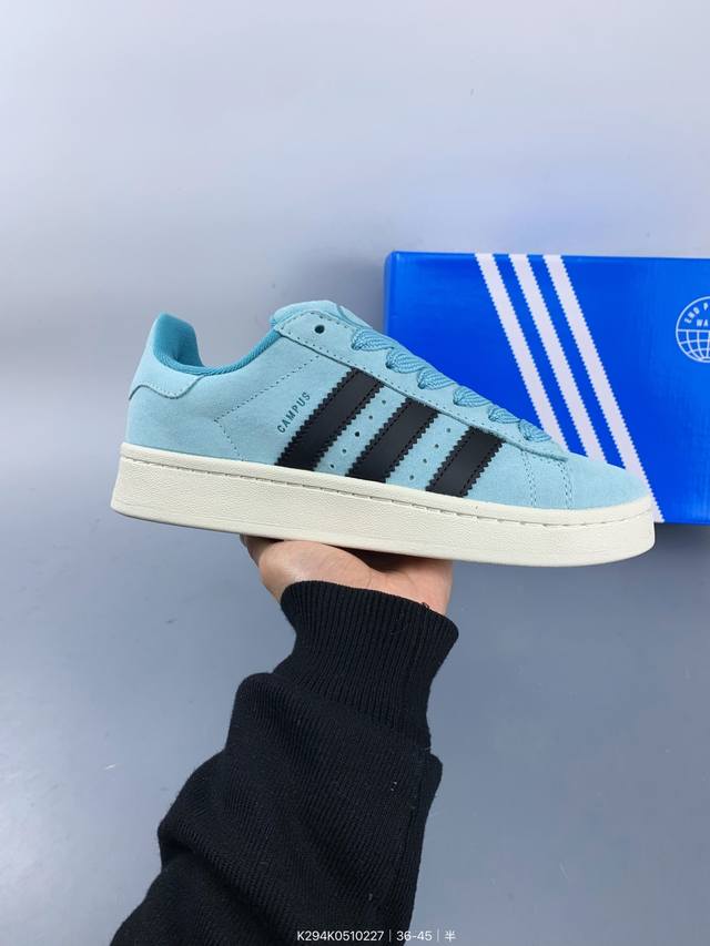 真标带半码阿迪达斯 Adidas Originals Campus 00S明星款 学院系列面包风复古休闲运动板鞋 Size：如图 编码：K294K0510227