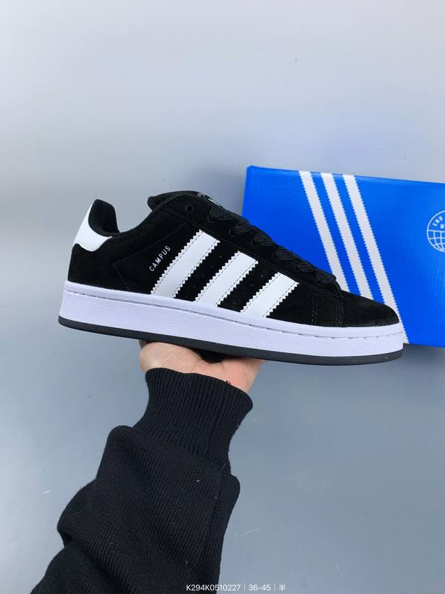 真标带半码阿迪达斯 Adidas Originals Campus 00S明星款 学院系列面包风复古休闲运动板鞋 Size：如图 编码：K294K0510227