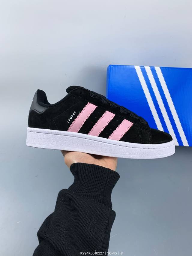 真标带半码阿迪达斯 Adidas Originals Campus 00S明星款 学院系列面包风复古休闲运动板鞋 Size：如图 编码：K294K0510227