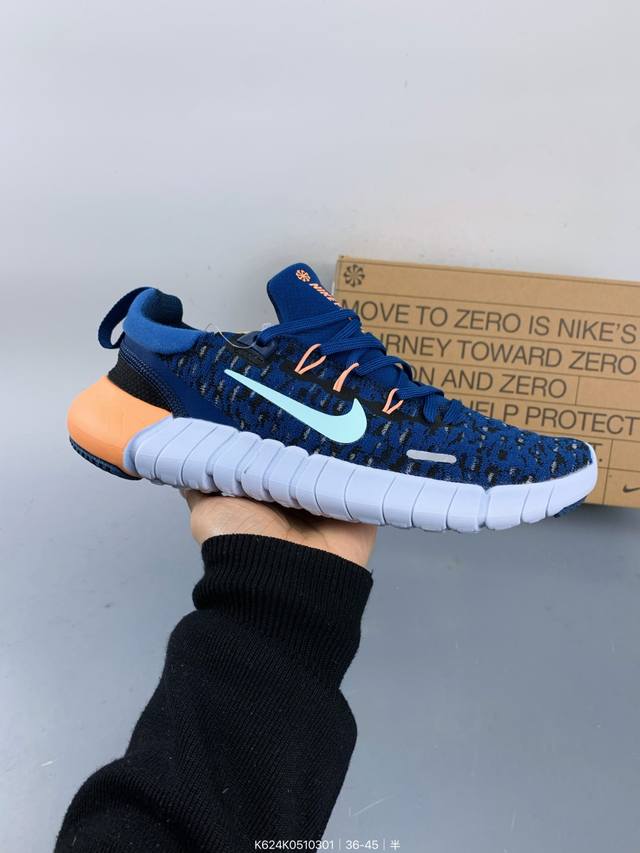 耐克Nike Free Rn Flyknit 2018 赤足5.0二代轻跑鞋 Size：如图 编码：K624K0510301