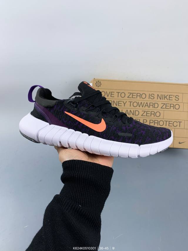 耐克Nike Free Rn Flyknit 2018 赤足5.0二代轻跑鞋 Size：如图 编码：K624K0510301