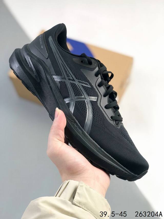 公司级带半码！ 亚瑟士Asics Gt-1000 13 运动休闲跑步鞋 采用网眼鞋面，提供良好的透气性，Flytefoam中底材料，轻量和缓震并举，后跟Gel胶