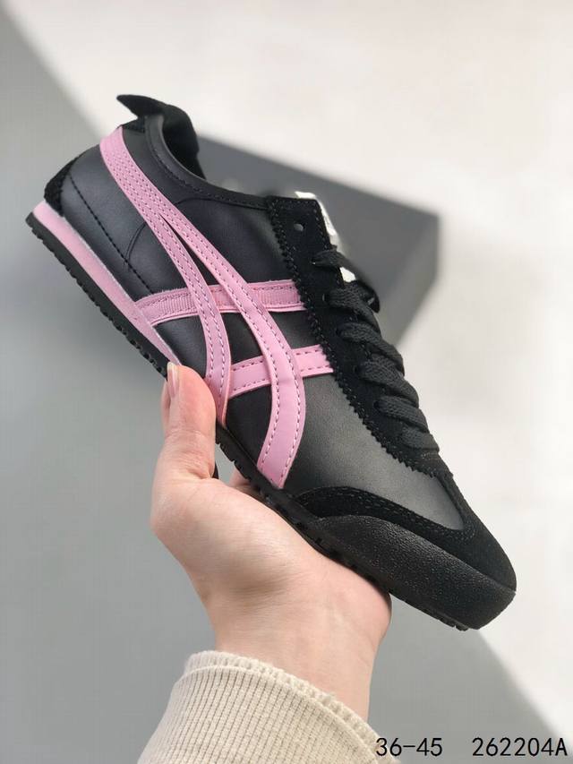 真标带半码！ Asics Onitsuka Tiger 亚瑟士 鬼冢虎 清晰显眼 配加软鞋垫 脚感舒适度爆满 原膜原料生产 鞋底平底耐磨防滑显著 一款绝佳休闲和