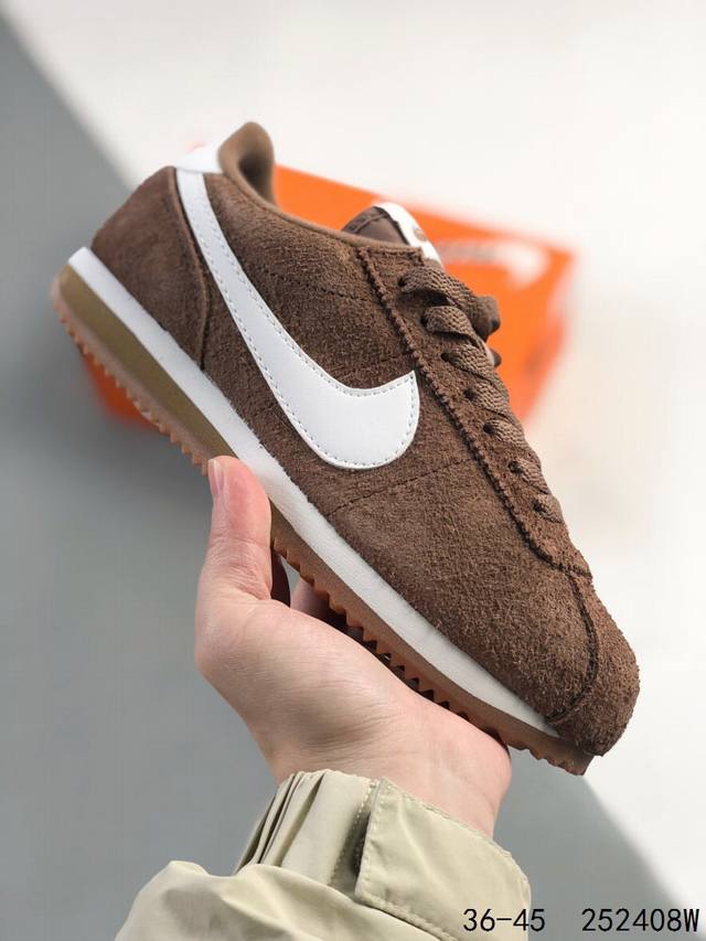 真标带半码！ 耐克Nike Classic Cortez Nylon 阿甘 完美楦型 Eva轻量缓震材质 采用最新改良独立三层模具版本 采用二次发泡Eva轻量缓