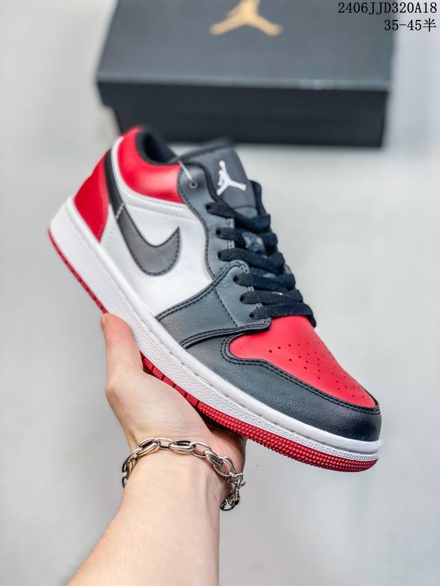 二层皮 耐克Nike Air Jordan 1 Mid“ Aj1 乔1代 乔丹一代低帮经典复古文化休闲运动篮球鞋采用荔枝纹头层皮与牛剖革鞋面材质#中底注胶孔内置