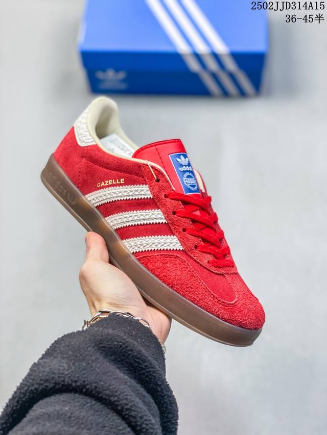 爆款补出 阿迪达斯Adidas Originals Gazelle Indoor 德训系列 三叶草复古休闲运动板鞋 货号：If1808 码数：36 36.5 3 - 点击图像关闭