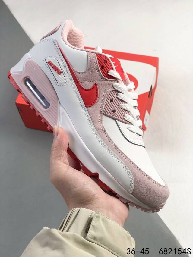 耐克Nike Air Max 90 Prm 90款 经典款复古缓震气垫跑步鞋休闲运动鞋 尺码：如图 Id：682154S