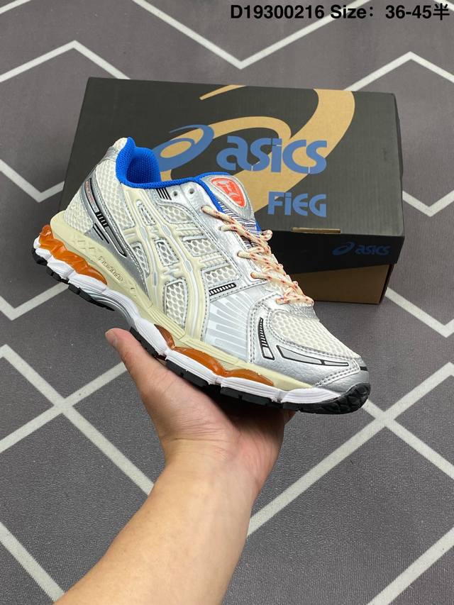 公司级 亚瑟士 Kith X Asics Gel-Kayano 12.1 “Light Sage”运动舒适防滑透气 低帮跑步鞋 厚底增高老爹鞋 该款Asics