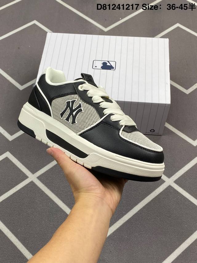 Mlb Chunky Liner New York Yankees 人气单品 学长鞋系列低帮老爹风轻量增高厚底百搭休闲运动慢跑鞋高级街头休閒品牌Mlb公开了新推