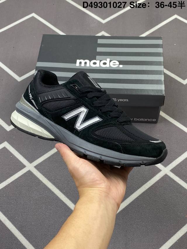 New Balance 新百伦 Nb990 真标带半码 新百伦M990系列 Nb经典休闲运动慢跑鞋 简约舒适百搭时尚复古老爹鞋。990系列是New Balanc