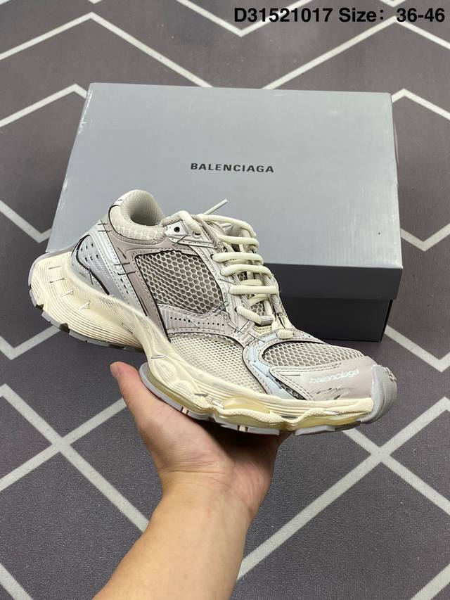 Balenciaga巴黎世家 Stapler 订书机鞋订书钉 圆头系带低帮 老爹鞋 货号:803681 尺码:36-46 编码：D315 17