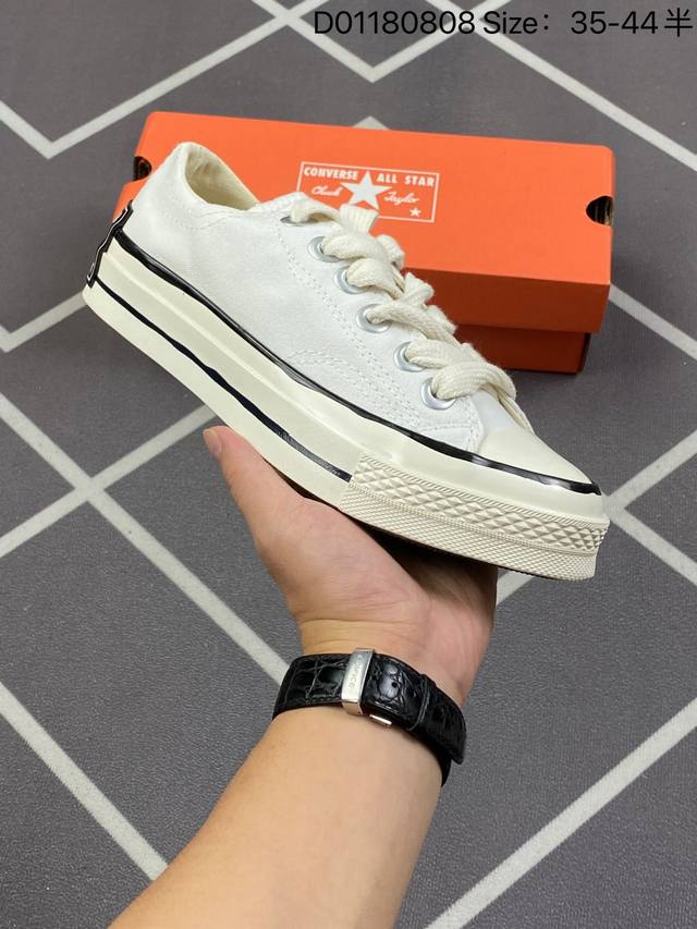 Converse All Star 低帮男女鞋厚底增高 一星匡威全明星复古 休闲运动硫化百搭板鞋 经典帆布鞋学院风学生鞋 这个系列是匡威最古老的系列了。是匡威品