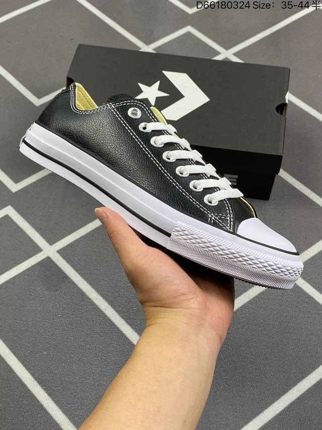 Converse匡威专柜品质 All Star Lift 时尚厚底高帮皮面板鞋 一款非常显身高的经典款，鞋垫采用进口高弹Eva，轻便又舒适、双围条搭配两条经典黑