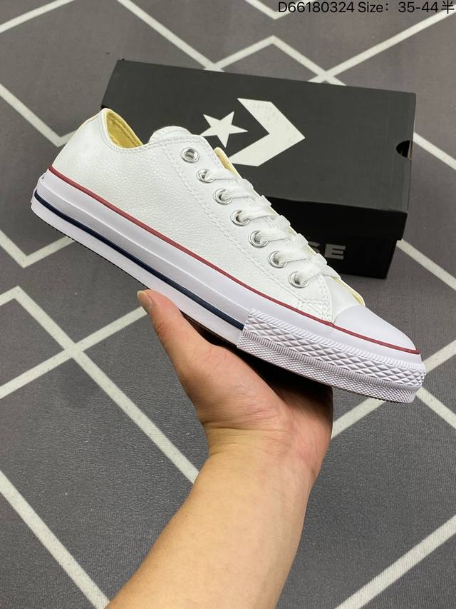 Converse匡威专柜品质 All Star Lift 时尚厚底高帮皮面板鞋 一款非常显身高的经典款，鞋垫采用进口高弹Eva，轻便又舒适、双围条搭配两条经典黑