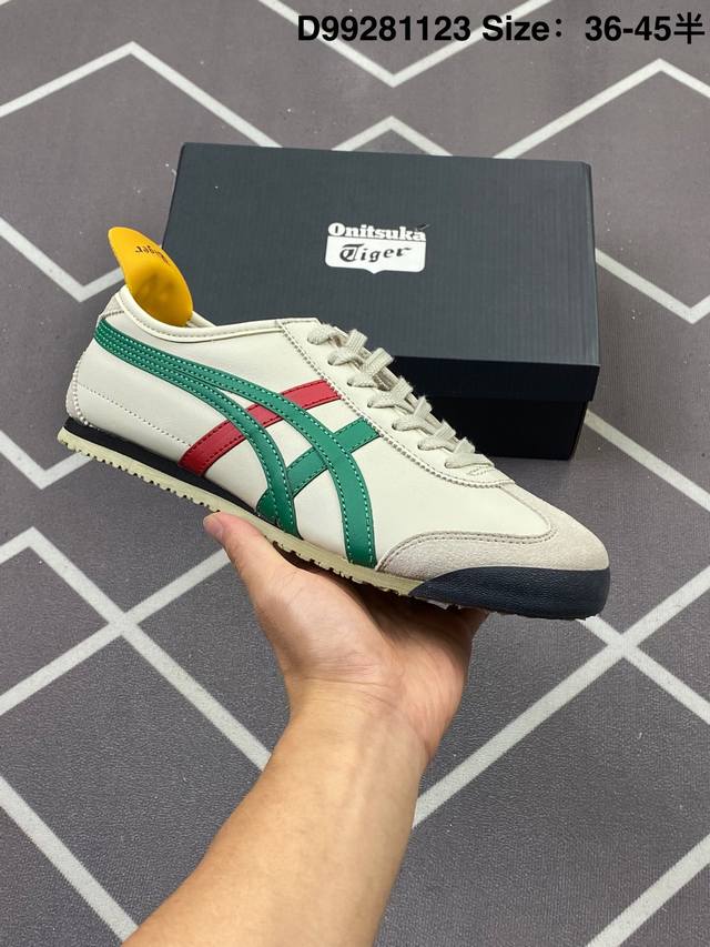 Asics 亚瑟士 Onitsuka Tiger 鬼冢虎 原装四联吊牌 中底纸板钢印 日系轻便运动休闲鞋Dl408-0146 尺码：36 37 37.5 38