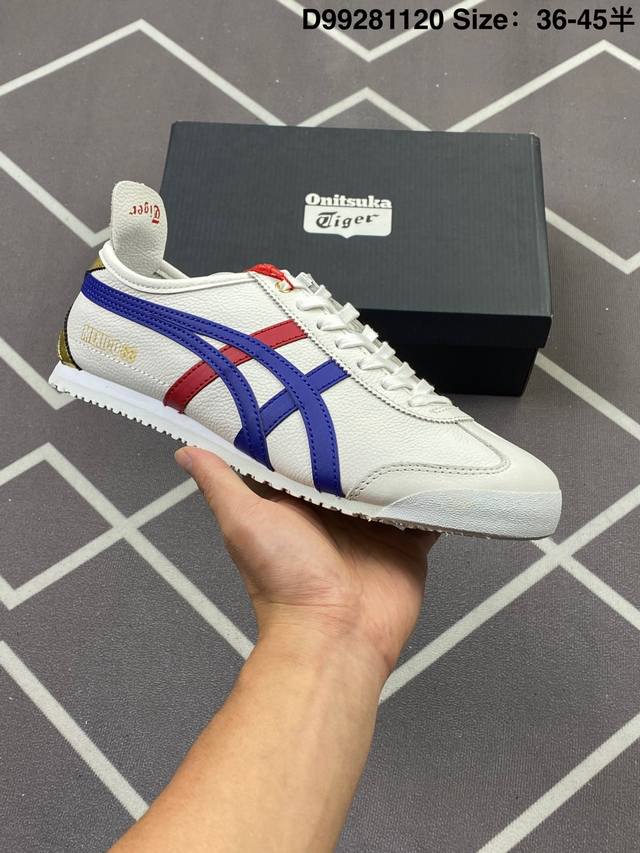 Onitsuka Tiger鬼冢虎 Mexico 66 Slip-On 亚瑟士一脚蹬低帮夏季透气运动休闲鞋 货号:D507L-0152 编码：D99281120