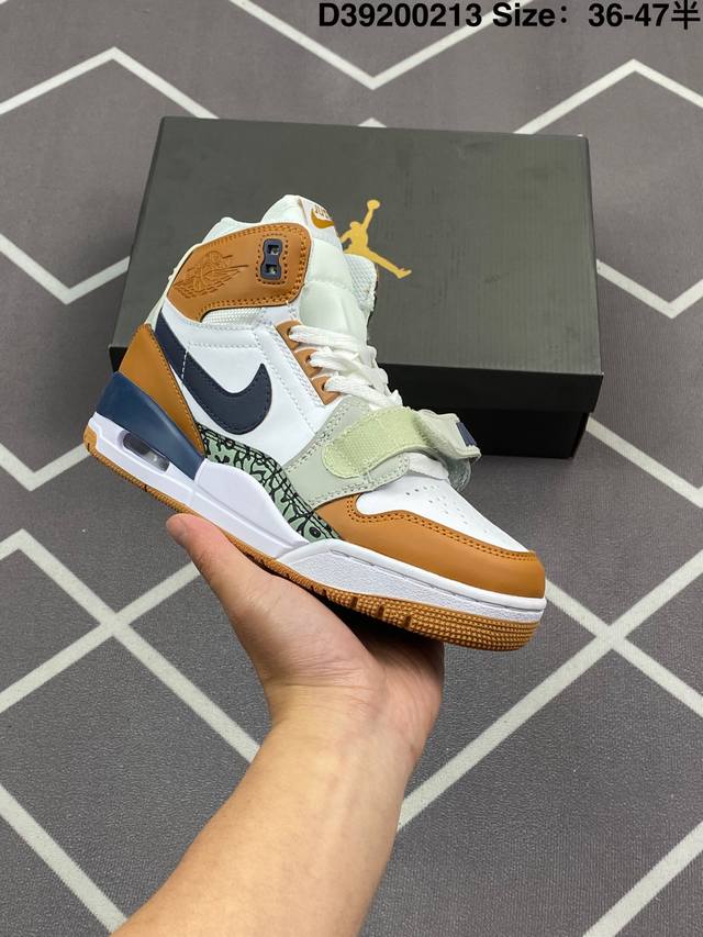 真标Nike Air Jordan Legacy 312 High Aj312 耐克乔丹三合一混合版本高帮文化休闲运动篮球鞋 货号:Av3922-126 尺码: