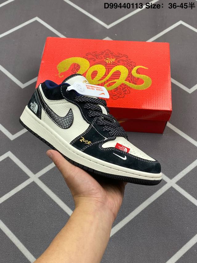 Supreme X Air Jordan 1 Low Sup X Aj1 低帮 联名黑白灰 Aj1 乔丹1代 Aj1 乔1 低邦 联名黑白灰 乔丹篮球鞋系列 鞋