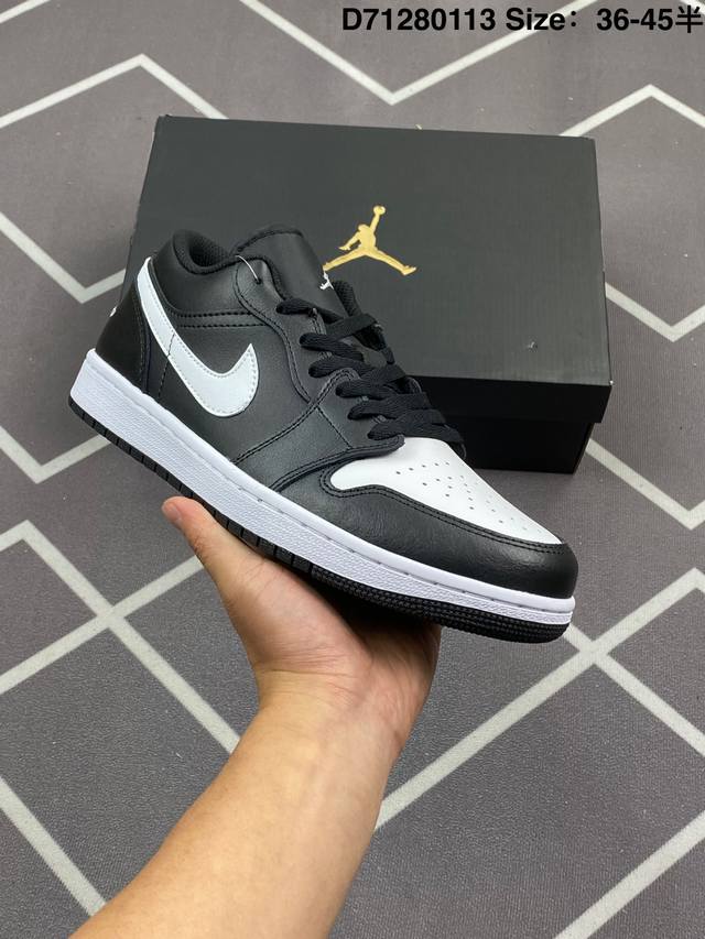 耐克 乔丹Air Jordan 1 Low Aj1 乔1 乔丹1代Aj1 低帮复古文化休闲运动篮球鞋。该鞋款从 1985 年元年款汲取设计灵感，焕新演绎简约经典 - 点击图像关闭