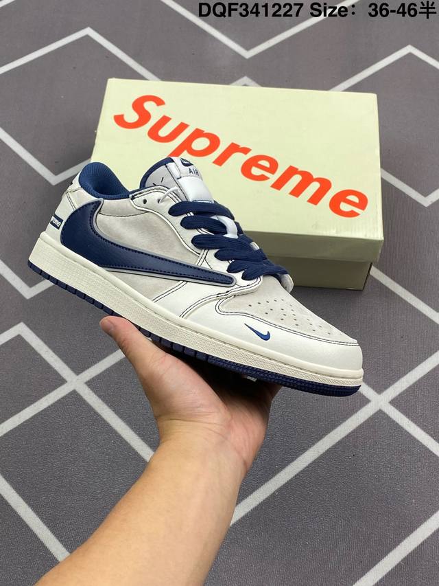 公司级 真标 耐克 Nike Air Jordan 1 Low Og Sp Military Blue Aj1乔1倒勾低帮篮球鞋 Aj1 乔丹1代 Aj1 乔1