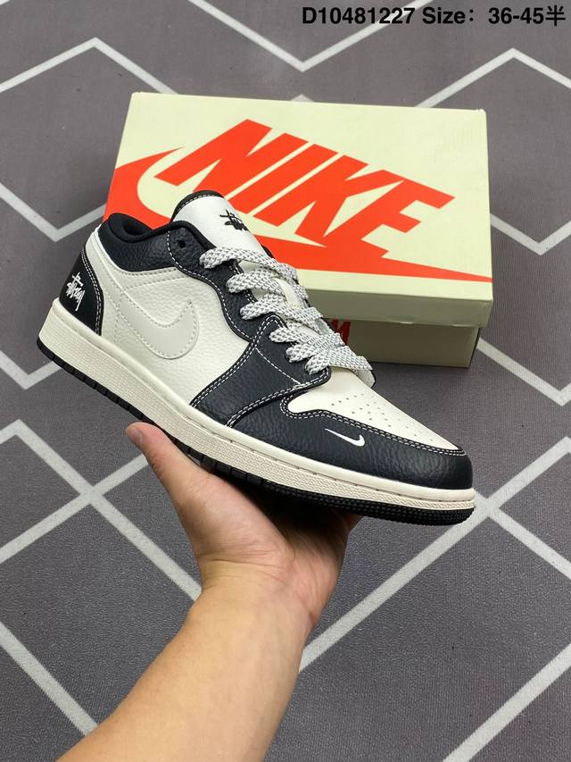 公司级Nike Air Jordan 1 Low Aj1乔1低帮休闲板鞋 同步官方配色 市场唯一独家头层皮打造 原鞋原档案开发 原厂皮料 原档冲孔鞋头 正确满胶