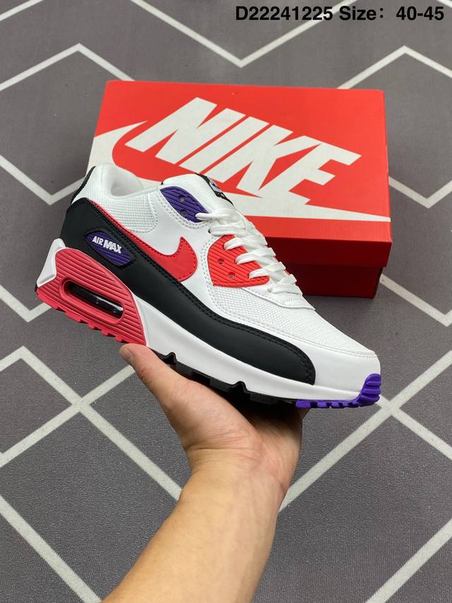 公司级 耐克Nike Air Max 90 Essential 复古百搭休闲气垫运动慢跑鞋 黑绿 货号：Aj1285-015，尺码：如图 D22241225