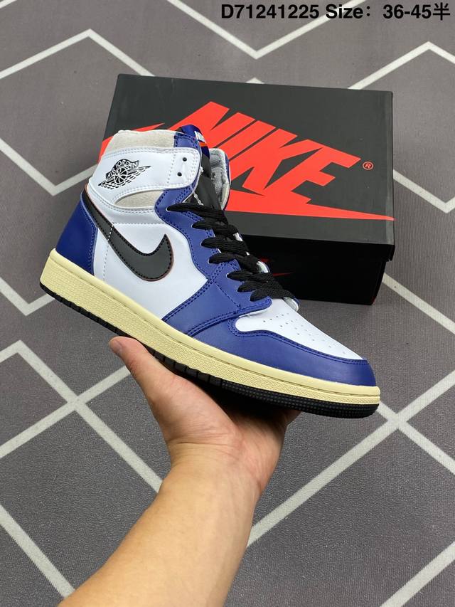 Air Jordan 1 High Og Bio Hack 高帮 多彩拼色 Aj1 乔丹1代 Aj1 乔1 高邦 彩色拼接 乔丹篮球鞋系列 整双鞋采用多色拼接打