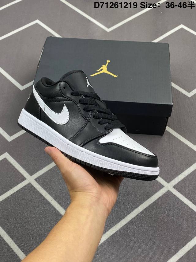 耐克 乔丹Air Jordan 1 Low Aj1 乔1 乔丹1代Aj1 低帮复古文化休闲运动篮球鞋。该鞋款从 1985 年元年款汲取设计灵感，焕新演绎简约经典