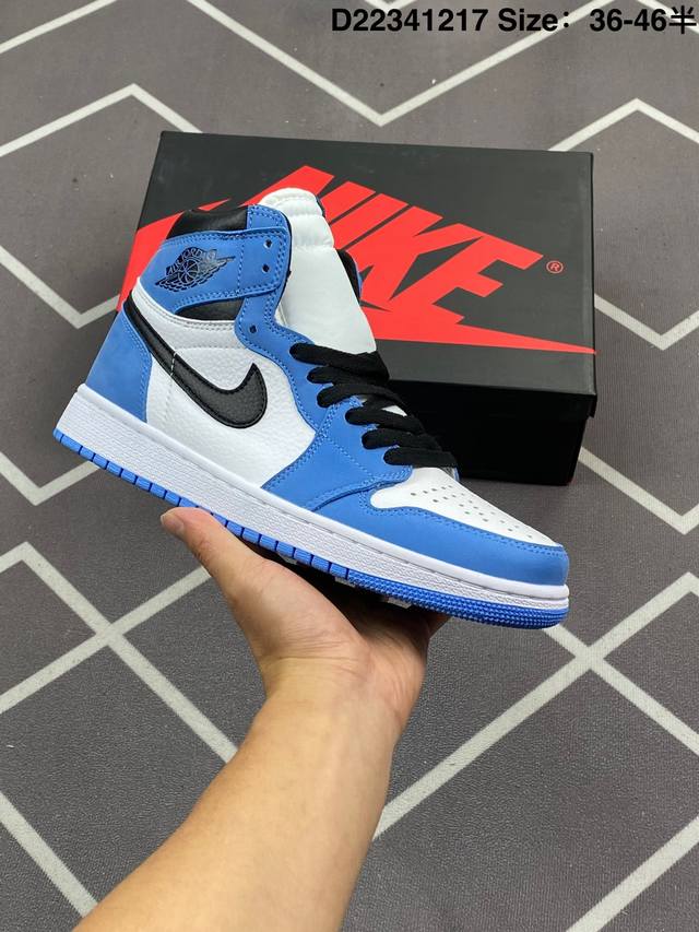 Jordan 乔丹 原装楦型开发纸版，采用软质二层皮革鞋面材质耐克Nike Air Jordan 1 Highaj1乔丹一代高帮经典复古文化休闲运动篮球鞋。 C