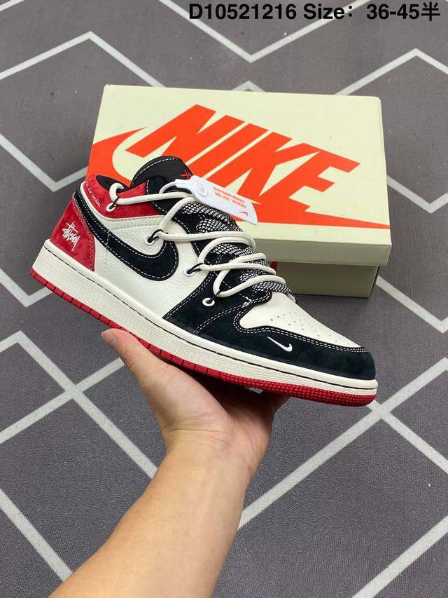 公司级 耐克 乔丹Air Jordan 1 Low Aj1 乔1 乔丹1代Aj1 低帮复古文化休闲运动篮球鞋。该鞋款从 1985 年元年款汲取设计灵感，焕新演绎