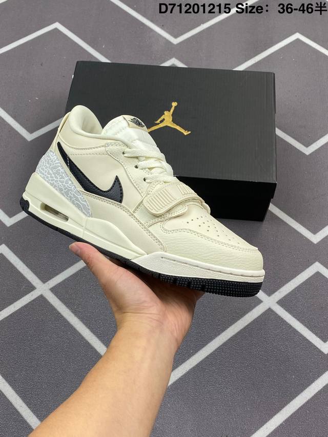 Air Jordan Legacy 312 Low 低帮 奶白黑 Aj312 乔丹312代 Aj312 乔312 低邦 米黄黑 乔丹篮球鞋系列 号称 “最强三合