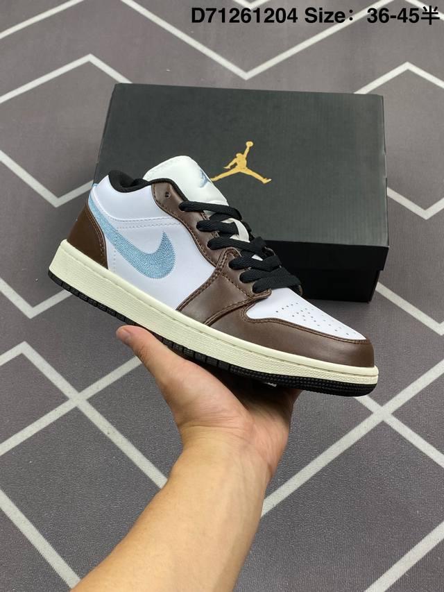 公司级Air Jordan 1 Low Aj1乔1低帮休闲板鞋 同步官方配色 官方货号:Fq8156-142 尺码:36 36.5 37.5 38 38.5 3