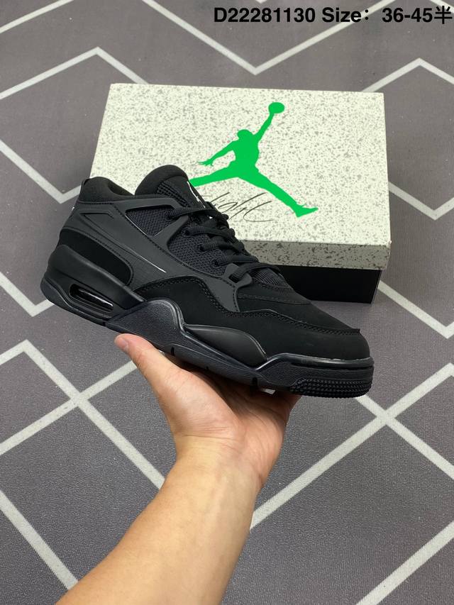 公司级 耐克 新款 Nike Air Jordan 4 Retro Og 低帮 迈克尔 乔丹Aj4代乔4 复古休闲运动文化篮球鞋。秉承轻量化的速度型篮球鞋设计思