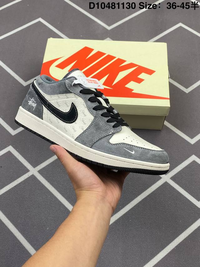 公司级Nike Air Jordan 1 Low 定制配色 定制Aj-高端定制 低帮复古文化板鞋 #定制鞋盒 大厂纯原品质出货 超高清洁度 皮料切割干净无任何毛