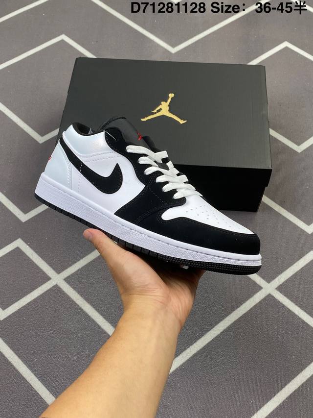 耐克 乔丹Air Jordan 1 Low Aj1 乔1 乔丹1代Aj1 低帮复古文化休闲运动篮球鞋。从1985 年面世的元年款汲取设计灵感，采用简洁大方的经典