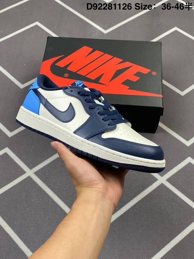 耐克 乔丹Air Jordan 1 Low Aj1 乔1 乔丹1代Aj1 低帮复古文化休闲运动篮球鞋。从1985 年面世的元年款汲取设计灵感，采用简洁大方的经典