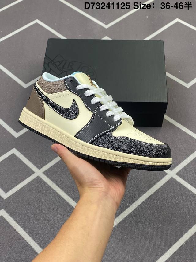 Air Jordan 1 Low ”Coconut Milk Black“ Aj1 乔1海岛风情 低帮文化篮球鞋 Hq3437-101 #整体鞋面以椰奶白为主， - 点击图像关闭