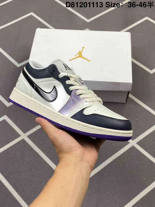 耐克 乔丹Air Jordan 1 Low Aj1 乔1 乔丹1代Aj1 低帮复古文化休闲运动篮球鞋。从1985 年面世的元年款汲取设计灵感，采用简洁大方的经典