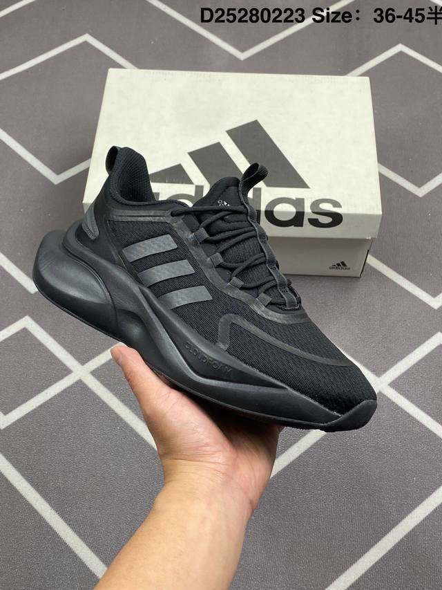 公司级Adidas Alphabounce+ 阿迪达斯 舒适潮流 织物防滑耐磨轻便 低帮 休闲跑步鞋 货号:Hp6152 尺码:36 36.5 37 38 38 - 点击图像关闭