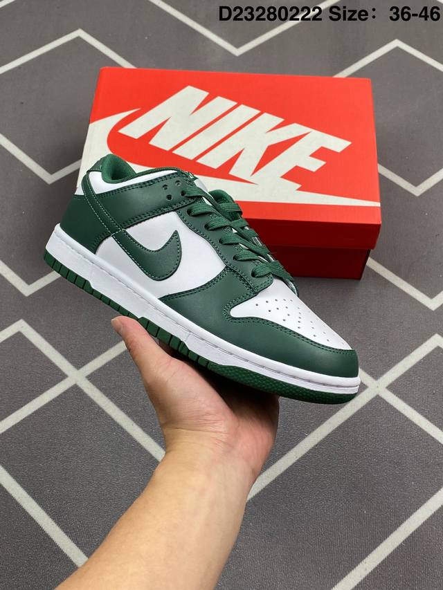 公司级耐克Nike Dunk Low 扣篮系列 复古低帮休闲运动滑板板鞋 采用脚感柔软舒适Zoomair气垫 有效吸收滑板等极限运动在落地时带来的冲击力 为街头