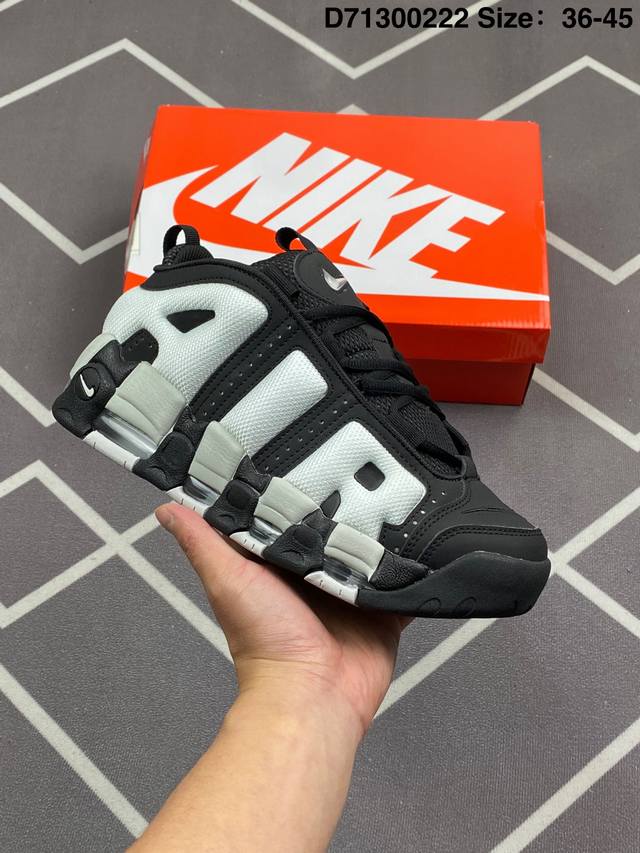 公司级耐克Nike Wmns Air More Uptempo Gs Barely Green 皮蓬初代系列经典高街百搭休闲运动文化篮球鞋美国队配色 货号:Fz