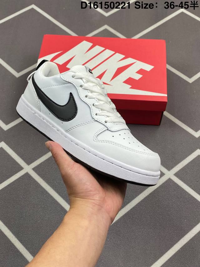 耐克 Nike Court Borough Low 2 Gs 小空军 低帮百搭透气休闲运动板鞋男女鞋。经典耐用的设计，兼顾舒适脚感和出众风范，演绎匠心之作。结构