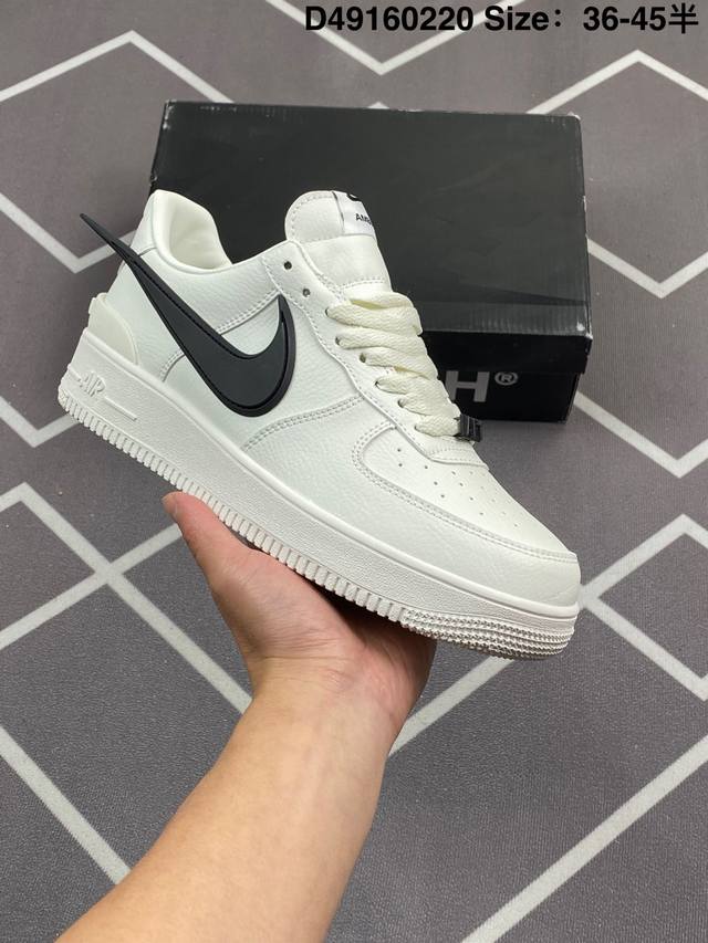 Ambush X Nk Air Force 1‘07 Low ”Phantom“ 联名款 空军一号低帮休闲板鞋 Dv3464-002 #鞋款鞋身以及内衬均采用了