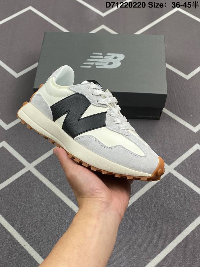 Nb 新百伦 New Balance 327系列复古休闲运动慢跑鞋时尚男女运动鞋 以更纯粹的复古风格设计打造的全新造型 侧身还以解构设计，将 N 字标志以做旧压