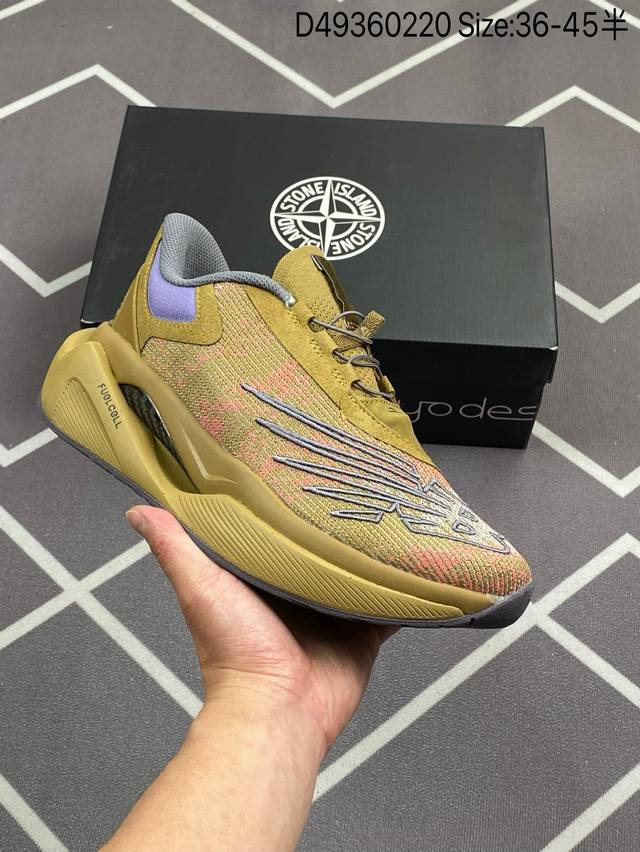 Nb新百伦New Balance X Stone Island 石头岛联名 升级版系列低帮复古休闲运动慢跑鞋 纯原真碳版#男女鞋真标半码制#升级原楦开发纸版版型