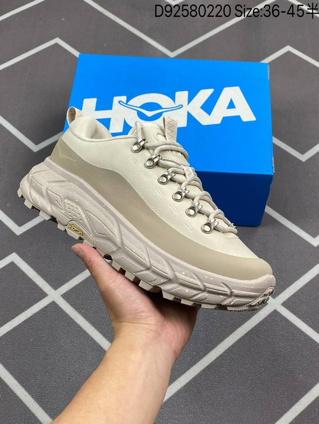 公司级Hoka One One Tor Summit 休闲美观 低帮跑步鞋 原装轻量化材料 Fresh Foam超轻量中底 全部用料过3C认证 滚动平衡科技减少