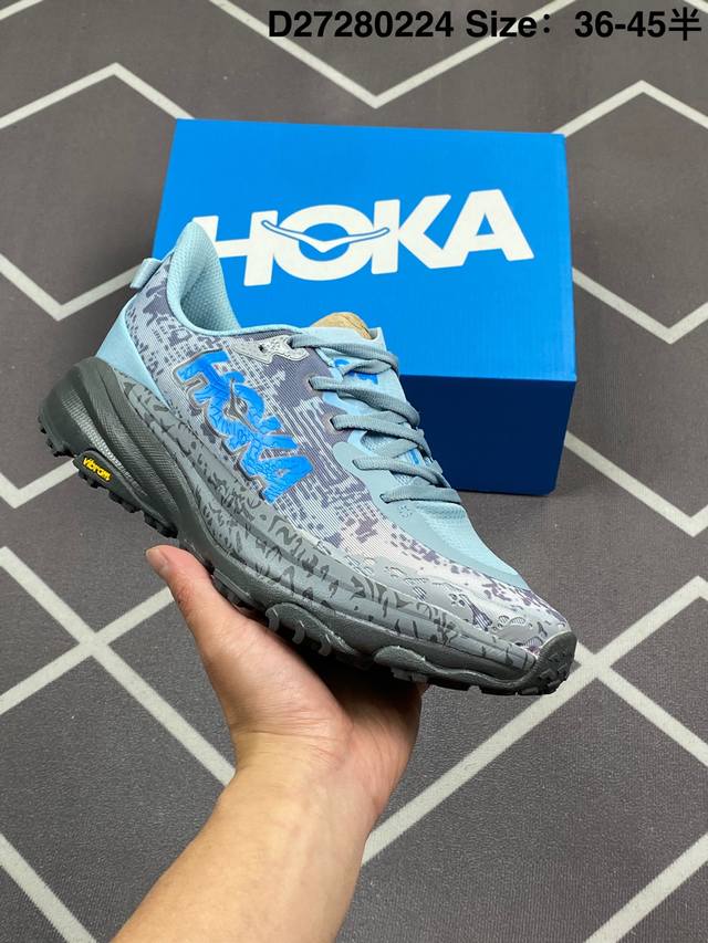 公司级 Hoka One One Speedgoat 6 飞速羚羊6 飞速羚羊系列的第六代越野跑鞋男女士运动鞋，鞋款采用动态鞋面与内部支撑系统，并搭载Hoka久