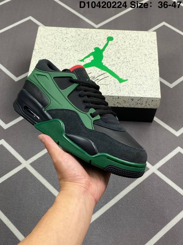 公司级Nike Air Jordan 4 Rm 防滑 低帮 复古篮球鞋 橡胶耐磨防滑大底 原档案原楦数据开发 原盒配件 原厂中底钢印 正确版本 货号:Fq793